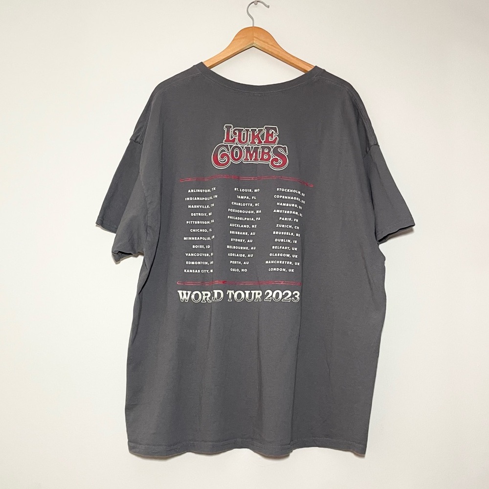 Luke Combs 2023 World Tour Tee Unisex